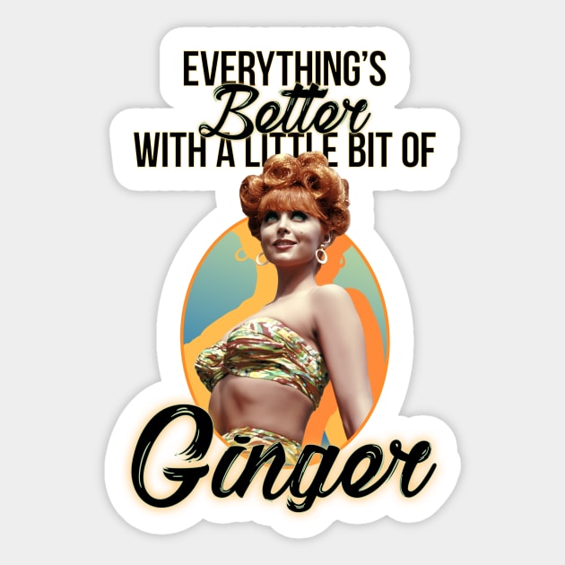 Ginger - Gilligan's Island Sticker by art_by_suzie